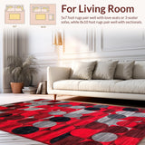 Trendy Abstract Circular Visuals(Red)