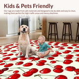 Vibrant Retro Floral Motif(Red)