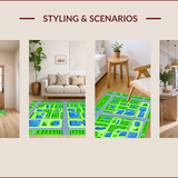 Vibrant Cityscape Adventure Theme(Green)