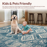 Millennial Gray Vintage Dining Area(Blue)