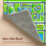 Brightly Colored Fun Traffic Play Surface(Green)