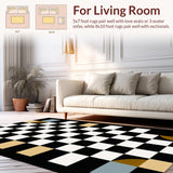 Chic Graphic Black and White Motif(Black)