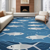 Minimalist Blue and White Fusion(Blue)