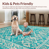 Minimalist Graphic Trellis Elements(Blue)