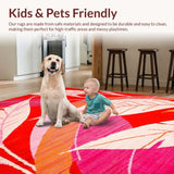 Artful Geometric Leaf Arrangement(Red)