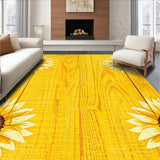 Elegant Wooden Board Floral Art(Yellow)
