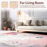Painted Petals Pink Gradient Abstract Floral(Pink)