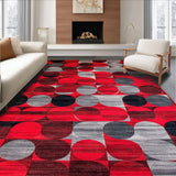 Trendy Abstract Circular Visuals(Red)