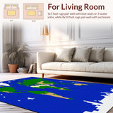 Contemporary Earthy Abstract Art(Blue)