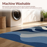 Artful Dynamic Swirl Composition(Blue)