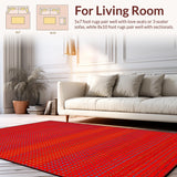 Modern Cheerful Circle Motif(Red)