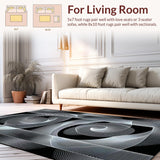 Abstract Hypnotic Patterned Entrance Mat(Gray)