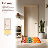 Artful Striped Colorful Motif(Orange)