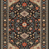 Vibrant Multi Hued Textured Weave(Black)