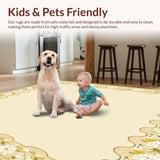 Serene Petal – Beige Wavy Edge with Delicate Floral Design(Beige)