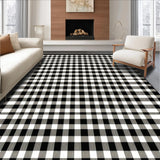 Striking Checkered Urban Decor(Black)