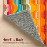 Artful Striped Colorful Motif(Orange)