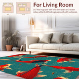 Stylish Red Fish Front Door Accent Mat(Red)