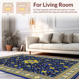 Luxurious Blue Tiled Motif(Blue)