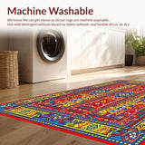 Energetic Multicolor Diamond Motif(Red)
