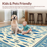 Aqua Marine Bright Colors Fish Beige Area Sea Life(Beige)