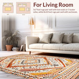 Vibrant Vintage Geometric Flair(Orange)