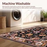 Contemporary Floral Symmetry Design(Black)