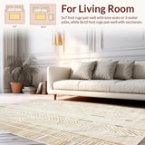 Sophisticated Textured Geometric Motif(Beige)