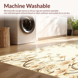 Stylish Area with Elegant Floral Design for Effortless Style(Beige)