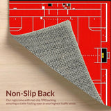 Rustic Textured Athletic Scene(Red)