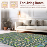 Dynamic Blue Green Streetscape(Gray)