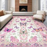 Rustic Charm with Butterfly Motif(White)