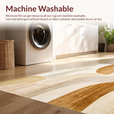 Abstract Arch Area Adhesive Non Skid Modern Pair(Beige)