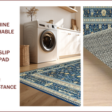 Rustic Distressed Trellis Design(Blue)