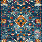 Artful Vintage Swirl Composition(Blue)