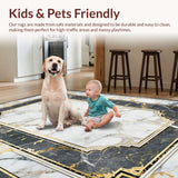 Geometric Gold Accented Visual Harmony(White)