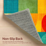 Non Slip Colorful Entryway Meditation(Orange)