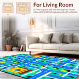 Interactive Colorful City Layout(Blue)
