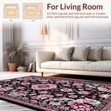 Charming Vintage Blossom Look(Black)