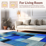 Vibrant Abstract Geometric Composition(Blue)