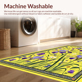 Lively Garden Inspired Entrance Mat(Yellow)