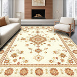 Boho Chic Beige Medallion Area Stylish(Beige)