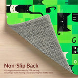 Vivid Abstract Green Animal Print(Green)