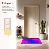 Striking Futuristic Radiant Motif(Pink)