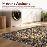 Traditional Floral Entryway for High Traffic Areas(Ivory)