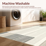 Mid Century Modern Area Light Grey and Beige Geometric(Beige)