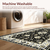 Sophisticated Floral Patterned(Black)