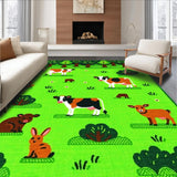Distinctive Textured Farmyard Visuals(Green)