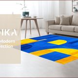 Chic Geometric Patterned Elegance(Blue)