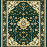 Sophisticated Medallion Floral Aesthetic(Green)